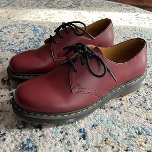 Dr Martens men's size 12 cherry red oxford shoe 1461 smooth leather
